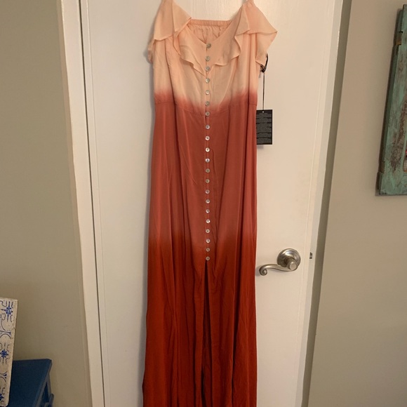 Forever 21 Peach Ombré Maxi - Picture 1 of 8